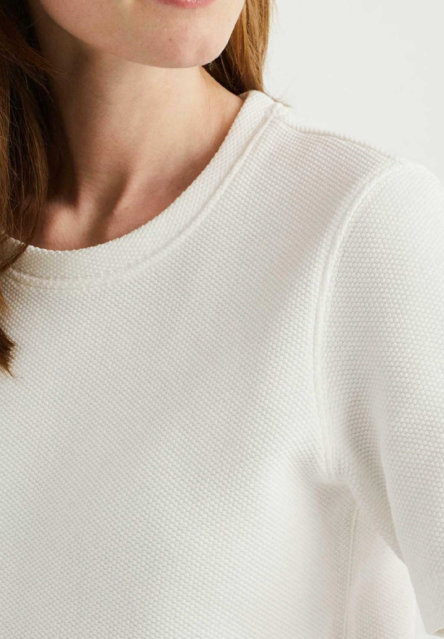 WE FASHION Met Structuur - T-Shirt Basique - White 10 WE FASHION Met Structuur - T-Shirt Basique - White – Image 8