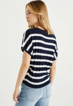 WE FASHION Met Dessin - T-Shirt Imprimé - Blue -We Fashion Soldes Boutique 62912d6575fd4f508ad8dc6a9dccd3b8