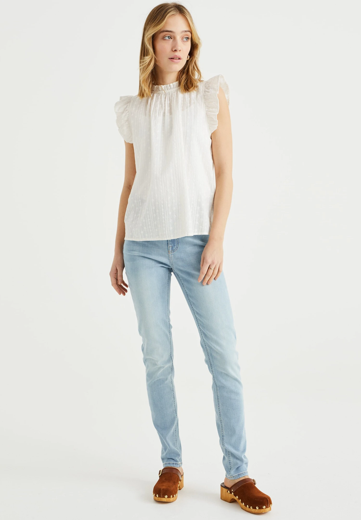 WE FASHION High Rise Met Stretch - Jean Slim - Blue 4 WE FASHION High Rise Met Stretch - Jean Slim - Blue – Image 2
