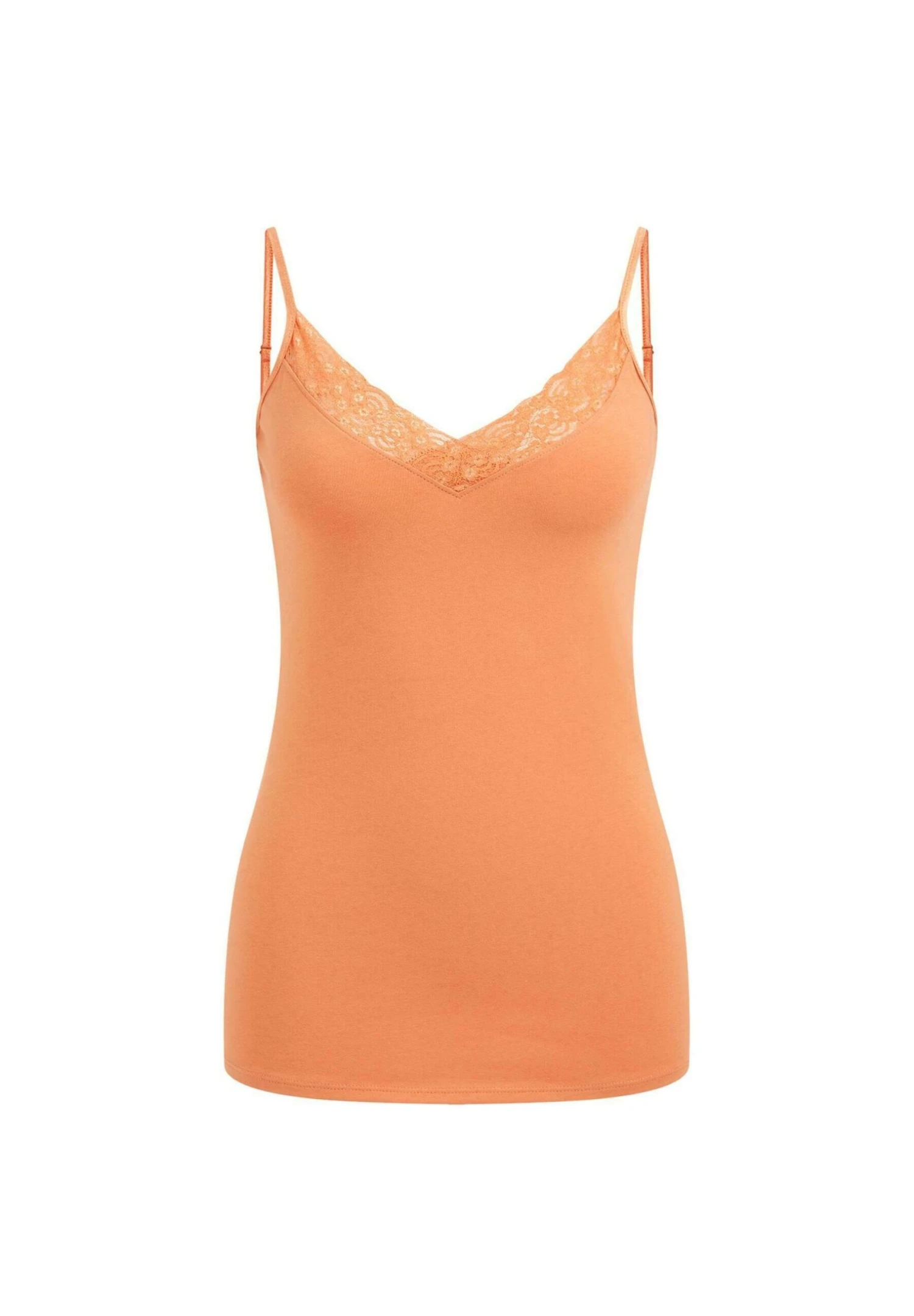 WE FASHION Singlet Van Met Kant - Débardeur - Orange 6 WE FASHION Singlet Van Met Kant - Débardeur - Orange – Image 5