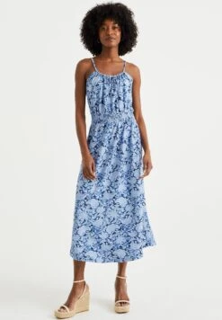 WE FASHION Met Dessin - Robe De Jour - Blue