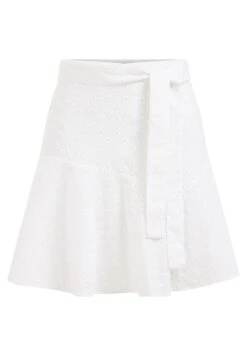 WE FASHION Skort Met Broderie Anglaise - Jupe Trapèze - White -We Fashion Soldes Boutique 63ba6b1e41674b07bd1528ff40831a76
