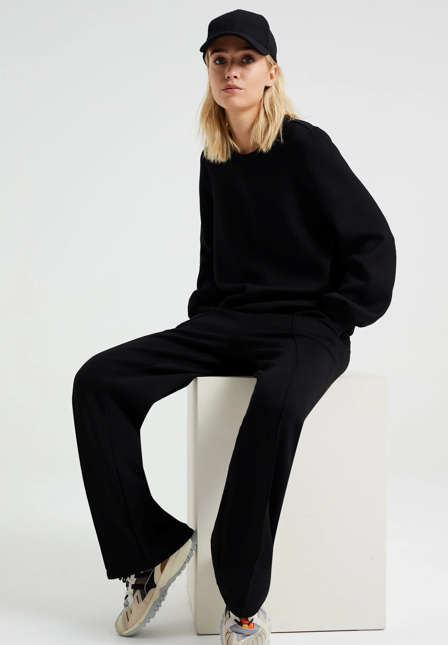 WE FASHION Wide Leg - Pantalon Classique - Black 7 WE FASHION Wide Leg - Pantalon Classique - Black – Image 5