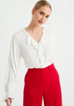 WE FASHION Met Ruches - Blouse - White