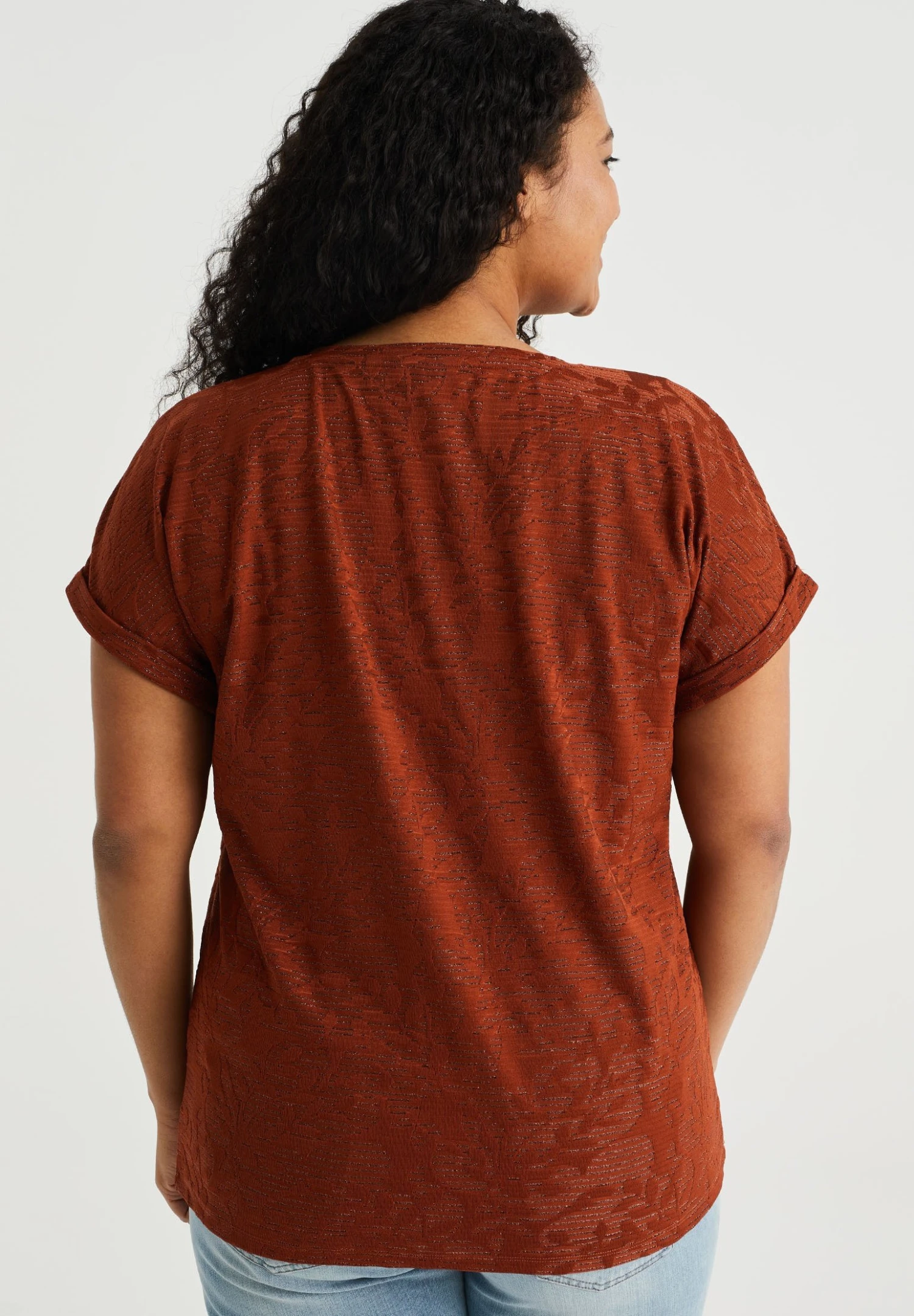 WE FASHION Curve - Blouse - Brown 5 WE FASHION Curve - Blouse - Brown – Image 3