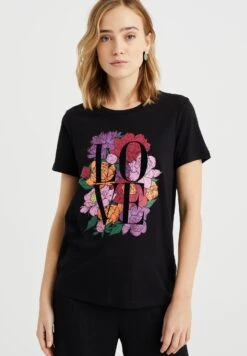 WE FASHION T-Shirt Imprimé - Black