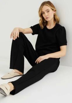 WE FASHION T-Shirt Basique - Schwarz -We Fashion Soldes Boutique 67d8a291e31c482a894f277b76e285bb