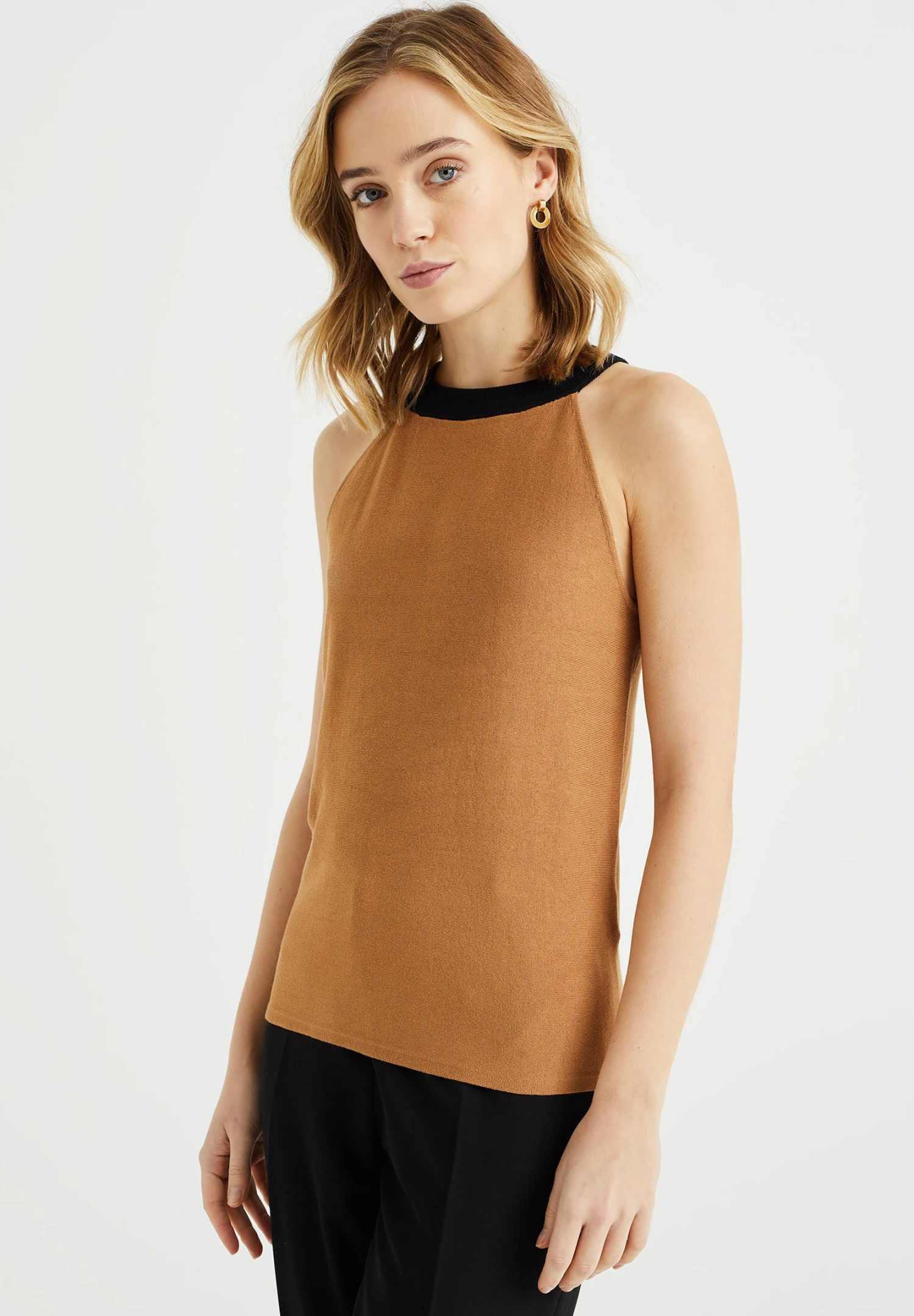 WE FASHION Débardeur - Brown 3 WE FASHION Débardeur - Brown