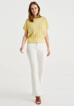 WE FASHION Met Glittergaren - T-Shirt Basique - Yellow 7 WE FASHION Met Glittergaren - T-Shirt Basique - Yellow -We Fashion Soldes Boutique 68d790f1020c42bba2065bd95d5b204f