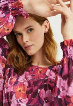 WE FASHION Plissé Met Dessin - Blouse - Multicoloured -We Fashion Soldes Boutique 691fc72c27514ba1b8b2a237d0c9726e