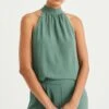 WE FASHION Halter - Blouse - Green 2 WE FASHION Halter - Blouse - Green -We Fashion Soldes Boutique 69ad5d1c876746fa9b3867be0f970328
