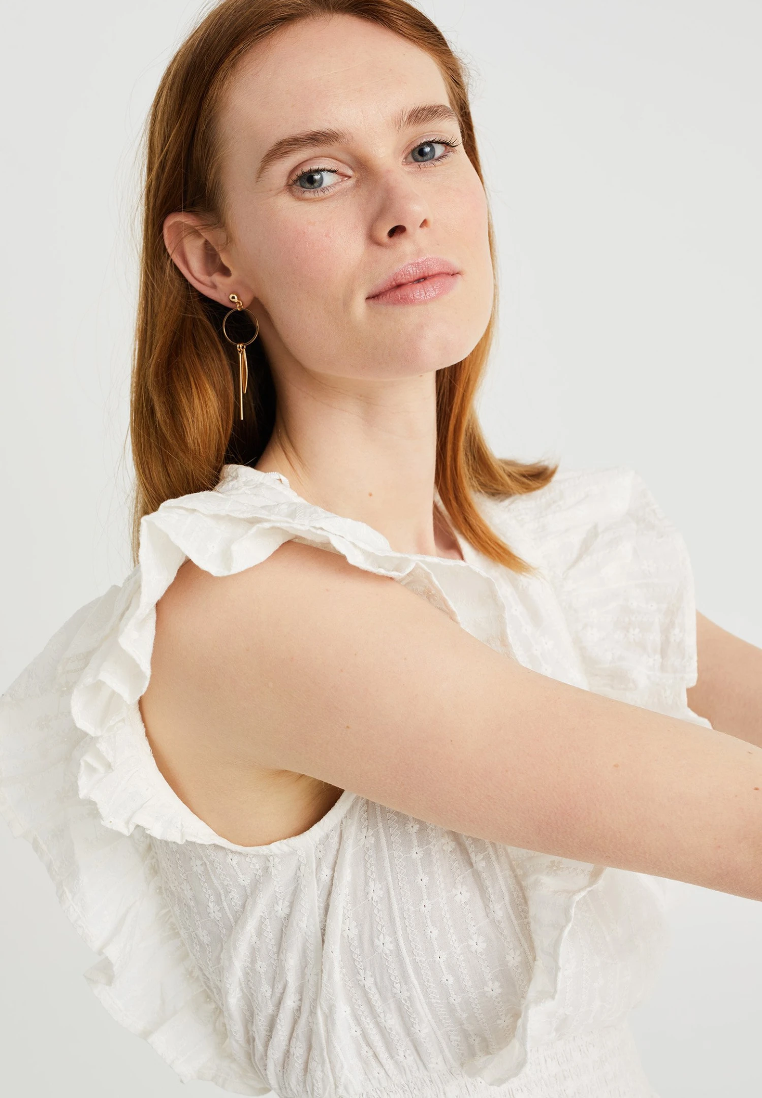 WE FASHION Met Broderie Anglaise - Robe De Jour - White 6 WE FASHION Met Broderie Anglaise - Robe De Jour - White – Image 4