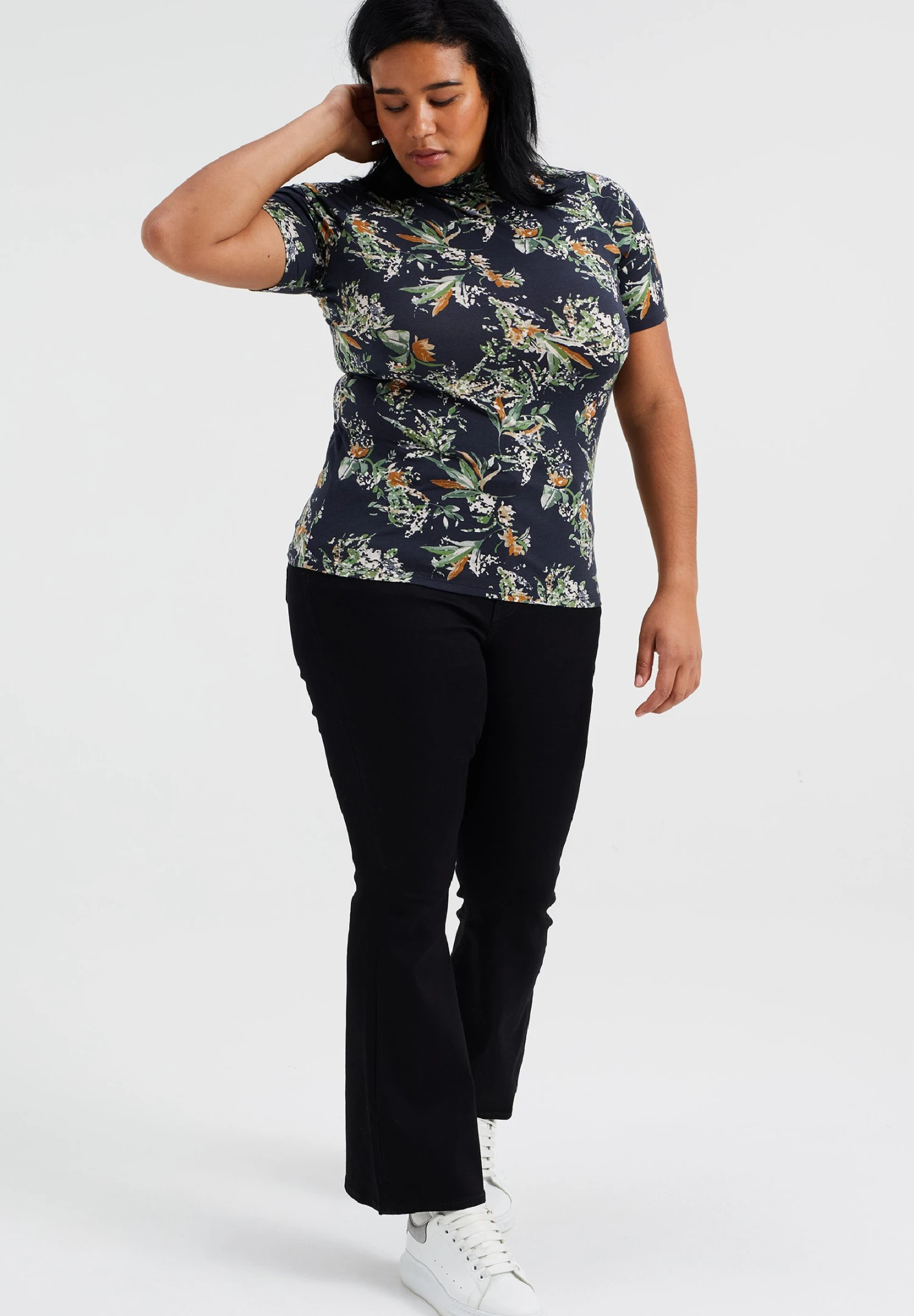 WE FASHION Curve High Waist - Jean Bootcut - Black 4 WE FASHION Curve High Waist - Jean Bootcut - Black – Image 2