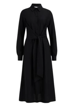 WE FASHION Robe Chemise - Black -We Fashion Soldes Boutique 6aefad6627ff43c39c3abfe60917c362