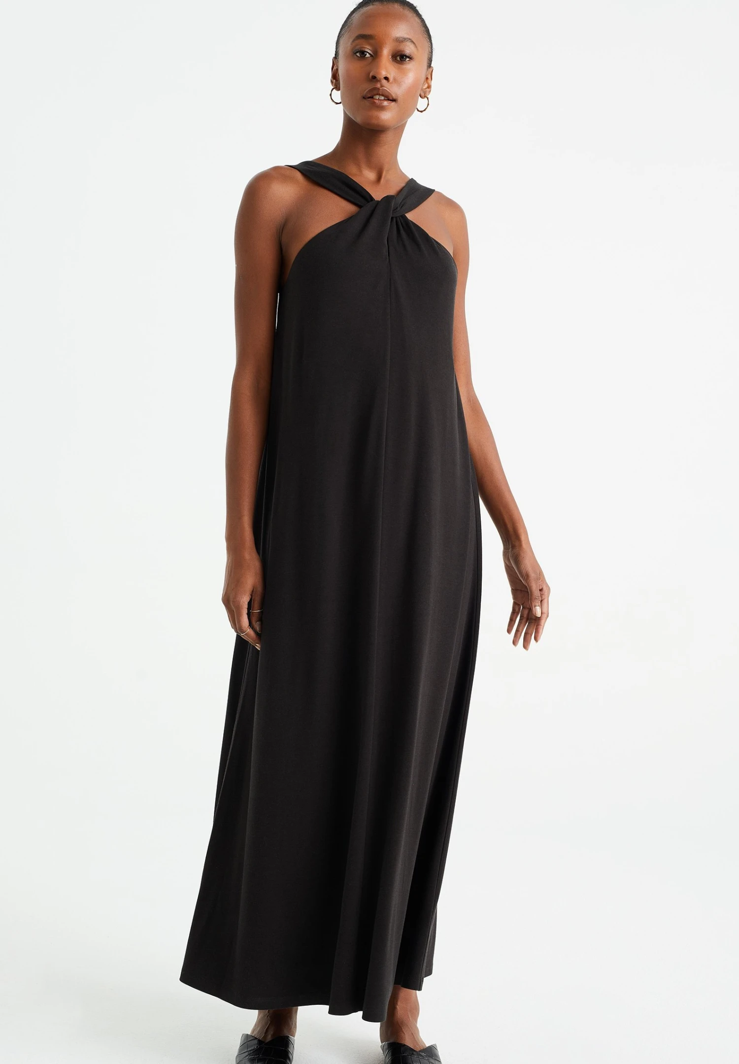 WE FASHION Met Knoopdetail - Robe Longue - Black 3 WE FASHION Met Knoopdetail - Robe Longue - Black