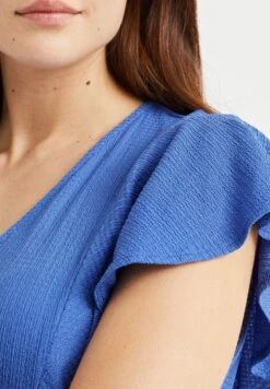 WE FASHION Met Structuur - Robe De Jour - Blue -We Fashion Soldes Boutique 6cd0f6064c8d408e8e3350683d426228