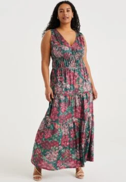WE FASHION Curve - Robe Longue - Multi Coloured