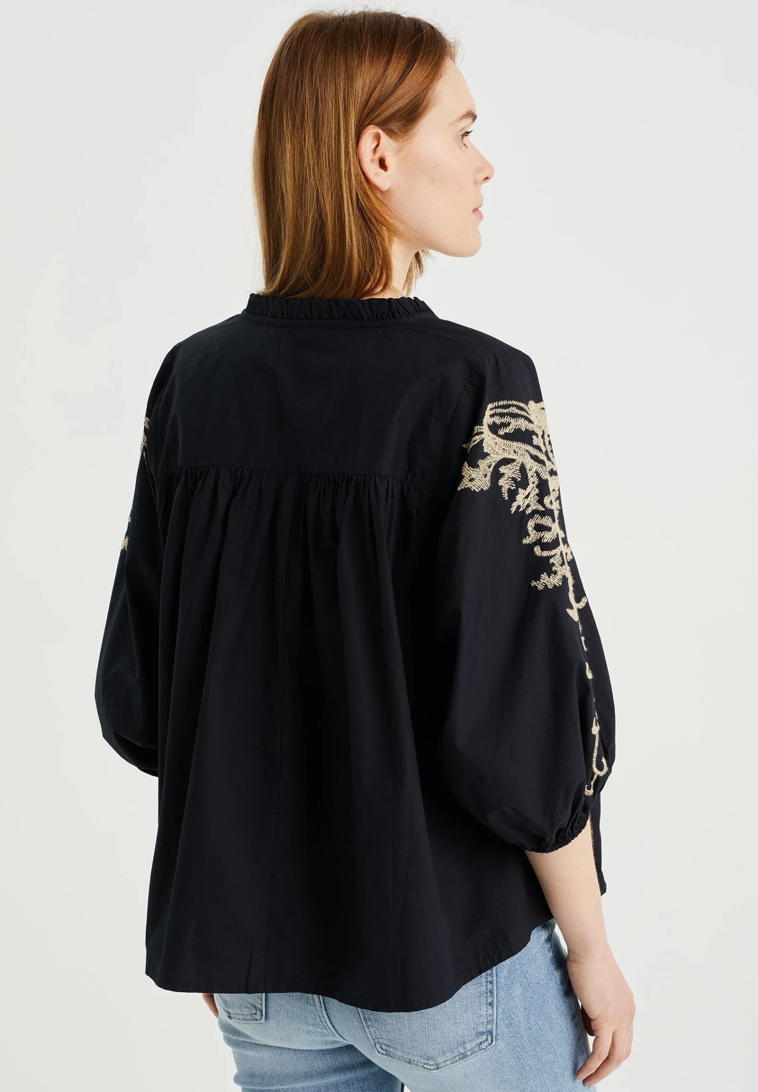 WE FASHION Met Embroidery - Chemisier - Black 5 WE FASHION Met Embroidery - Chemisier - Black – Image 3