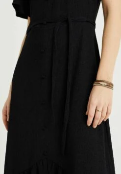 WE FASHION Met Structuur - Robe Longue - Black -We Fashion Soldes Boutique 71c09c06164b49a89b734f79e4a05f99