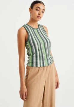 WE FASHION Met Dessin - Débardeur - Green