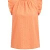 WE FASHION Met Broderie Anglaise - Blouse - Orange -We Fashion Soldes Boutique 72a07b07a123422a8660169d3b9a0343
