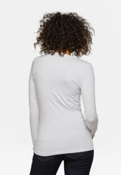WE FASHION Aus Bio - T-Shirt À Manches Longues - White -We Fashion Soldes Boutique 72a2dae690ea47379dd521a7956e9b8b