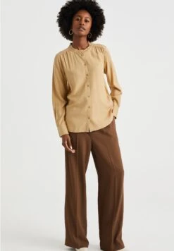 WE FASHION Met Structuur - Chemisier - Beige -We Fashion Soldes Boutique 74ef298fcfb44cffb1518653813ba4b8