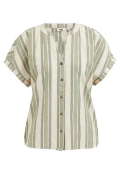 WE FASHION Met Dessin - Blouse - Green -We Fashion Soldes Boutique 75e33bb68ec24b1a80008490b22037c6