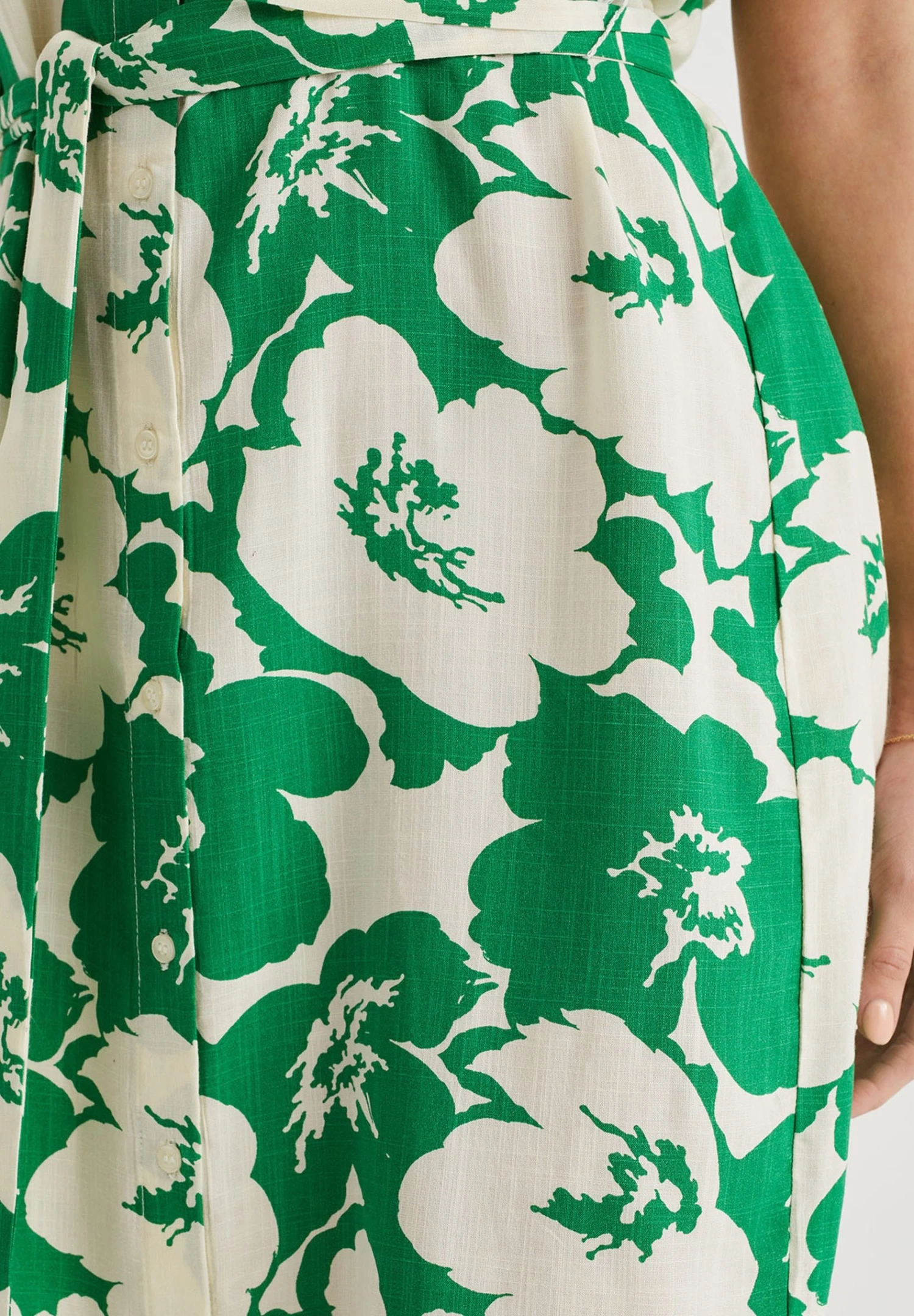 WE FASHION Met Dessin - Robe Chemise - White 6 WE FASHION Met Dessin - Robe Chemise - White – Image 4