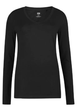 WE FASHION Aus Bio - T-Shirt À Manches Longues - Black -We Fashion Soldes Boutique 76805129421348a2a13c88a162b400ef