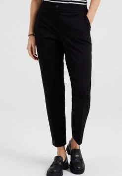 WE FASHION Slim Fit Met Stretch - Pantalon Classique - Black