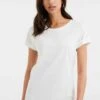 WE FASHION Regular Fit - T-Shirt Basique - White -We Fashion Soldes Boutique 7b41ca2a375e4e7fae83a27ca58882ce