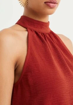 WE FASHION Halter - Blouse - Brown -We Fashion Soldes Boutique 7dbaef784bc4450b89ce9db731219598