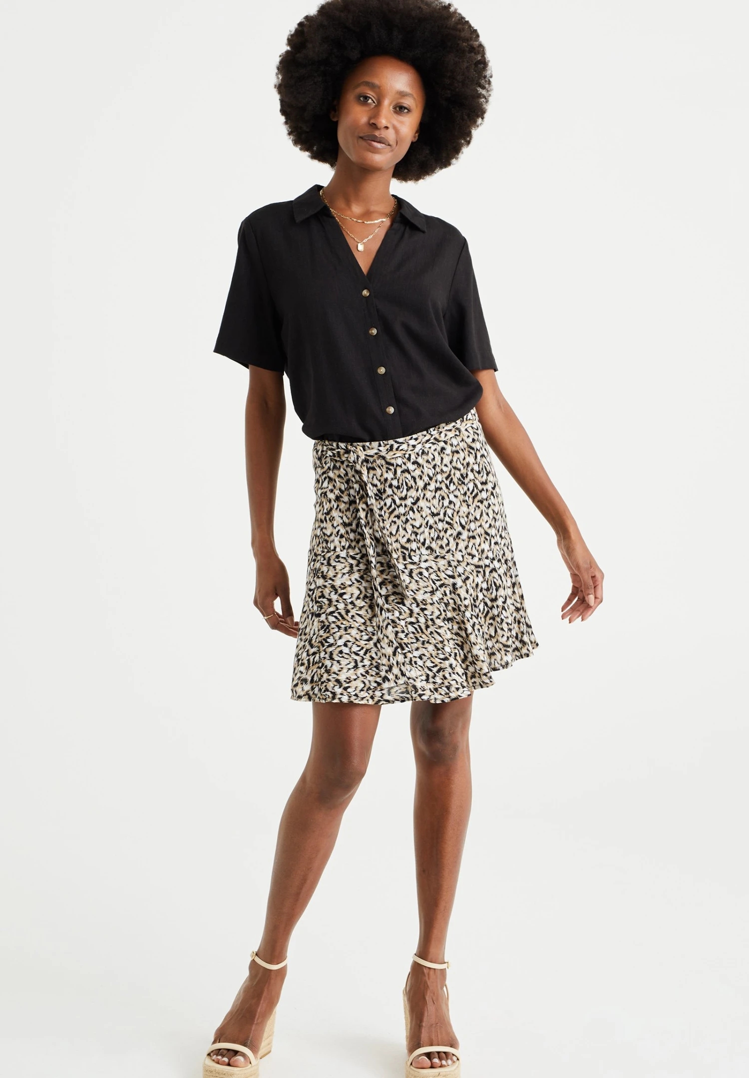 WE FASHION Skort Met Volants - Minijupe - Black 4 WE FASHION Skort Met Volants - Minijupe - Black – Image 2