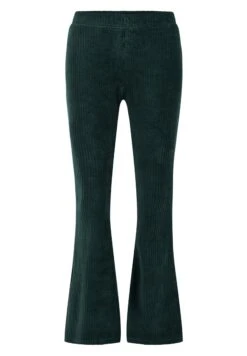 WE FASHION Flared Van Ribstof - Curve - Pantalon Classique - Green -We Fashion Soldes Boutique 7e6077050d90420c8c0aff552b7d58db