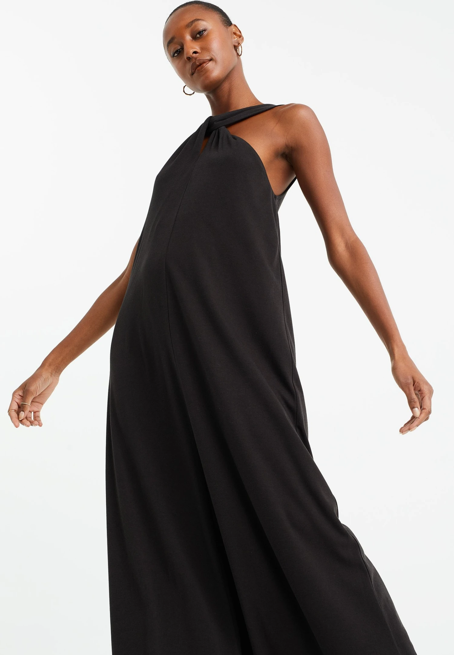 WE FASHION Met Knoopdetail - Robe Longue - Black 5 WE FASHION Met Knoopdetail - Robe Longue - Black – Image 3