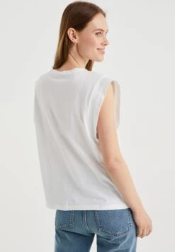 WE FASHION Met Embroidery - Débardeur - White -We Fashion Soldes Boutique 7ef2b10c01254b2d8c028f7ef7889e72