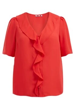 WE FASHION Curve - Blouse - Red -We Fashion Soldes Boutique 7f30ca8d833645f087c30cc55d81b3b4
