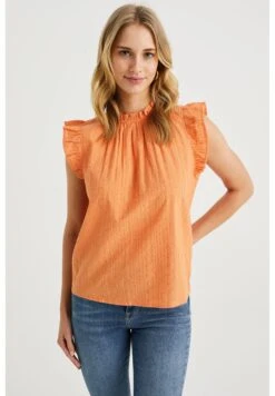 WE FASHION Met Broderie Anglaise - Blouse - Orange -We Fashion Soldes Boutique 806110014cd84bec8caef7fb8a2ab181