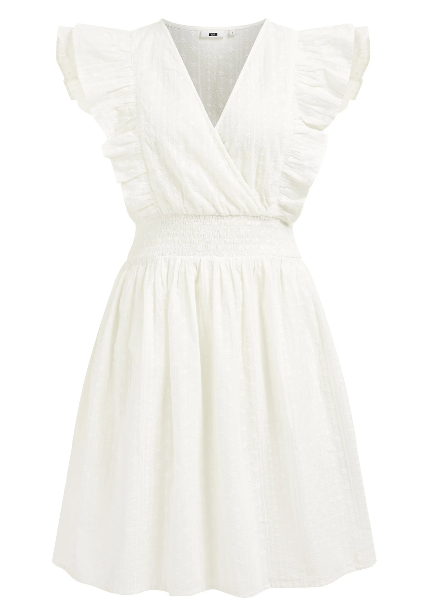 WE FASHION Met Broderie Anglaise - Robe De Jour - White 8 WE FASHION Met Broderie Anglaise - Robe De Jour - White – Image 6