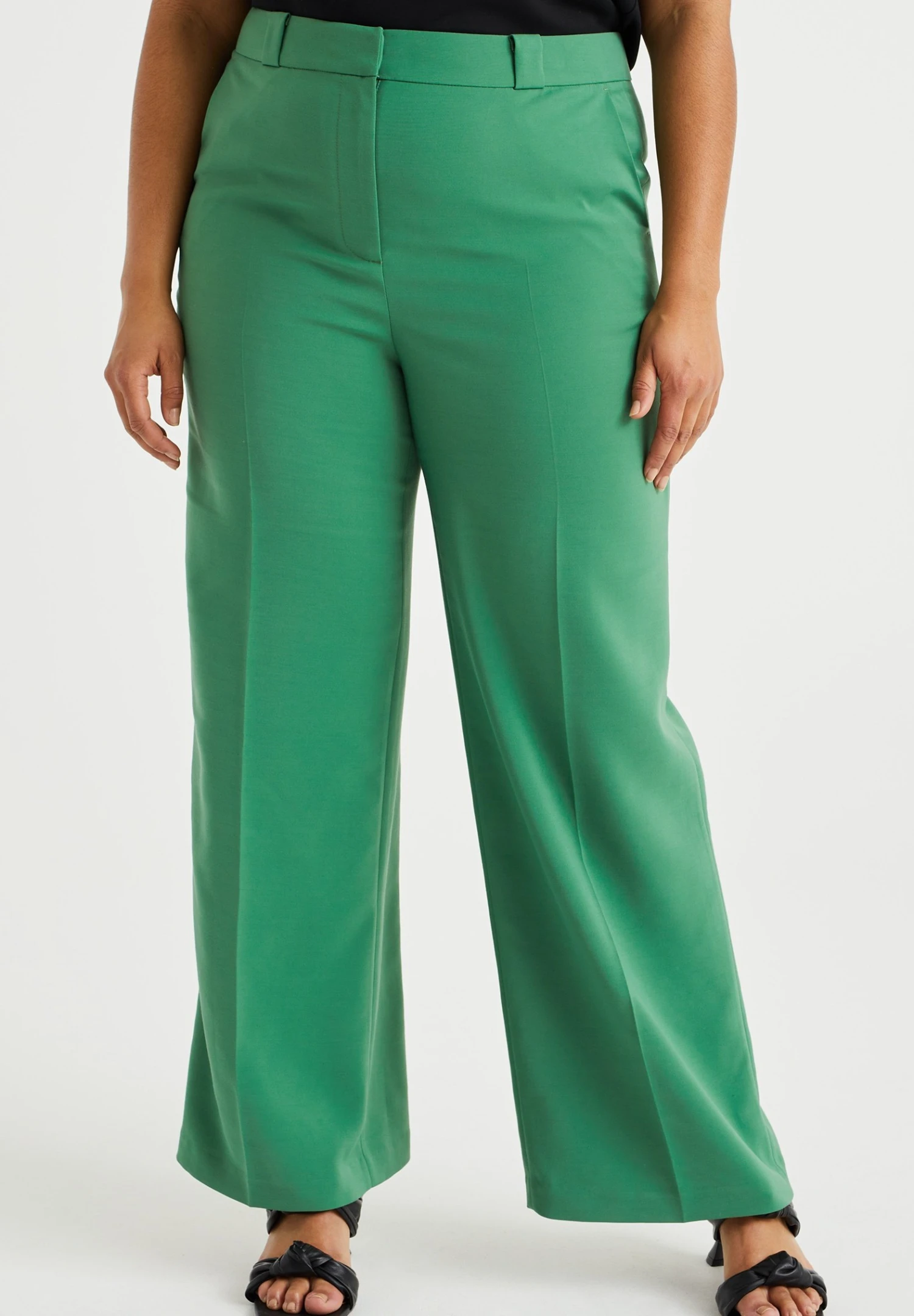 WE FASHION Regular Fit Curve - Pantalon Classique - Green 3 WE FASHION Regular Fit Curve - Pantalon Classique - Green