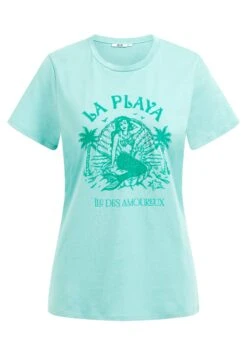WE FASHION Met Opdruk - T-Shirt Imprimé - Blue 11 WE FASHION Met Opdruk - T-Shirt Imprimé - Blue -We Fashion Soldes Boutique 87bbed0e400547c1881108e484731ed3