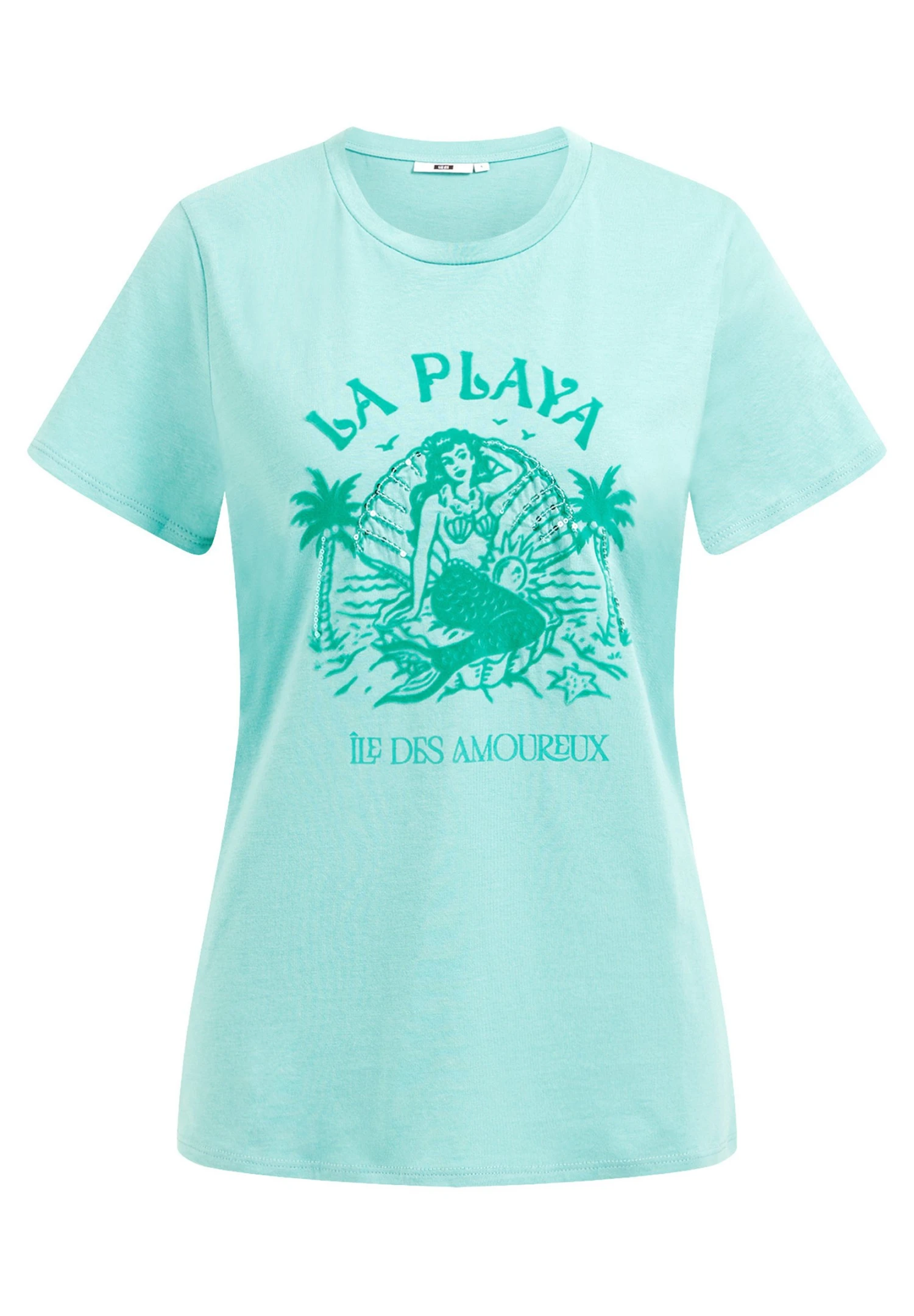 WE FASHION Met Opdruk - T-Shirt Imprimé - Blue 7 WE FASHION Met Opdruk - T-Shirt Imprimé - Blue – Image 5