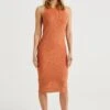 WE FASHION Met Glittergaren - Robe Fourreau - Orange -We Fashion Soldes Boutique 899a5fa556d34851bf1eef0a08dae6c2