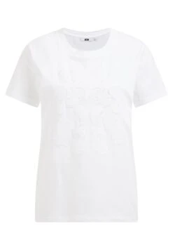 WE FASHION Met Embroidery - T-Shirt Imprimé - White -We Fashion Soldes Boutique 8a915506bbc4452c96a0e345a493bf4d