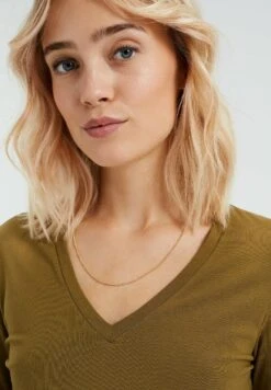 WE FASHION Aus Bio - T-Shirt À Manches Longues - Green -We Fashion Soldes Boutique 8c2de89546884679b8467c73ff6d67cf