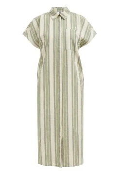 WE FASHION Met Dessin - Robe Chemise - Green -We Fashion Soldes Boutique 8c3215e96d674266bc8cb69b5060fa69