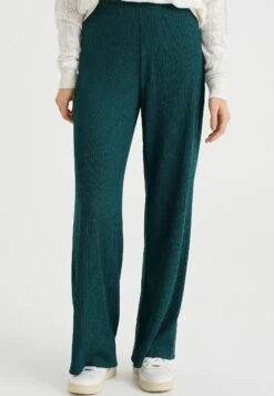 WE FASHION Met Structuur - Pantalon Classique - Green