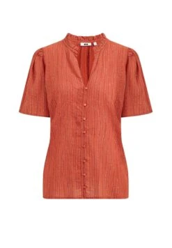 WE FASHION Met Glittergaren - Chemisier - Brown -We Fashion Soldes Boutique 8d280dc582dd40e4823237ab8c7e6cc6