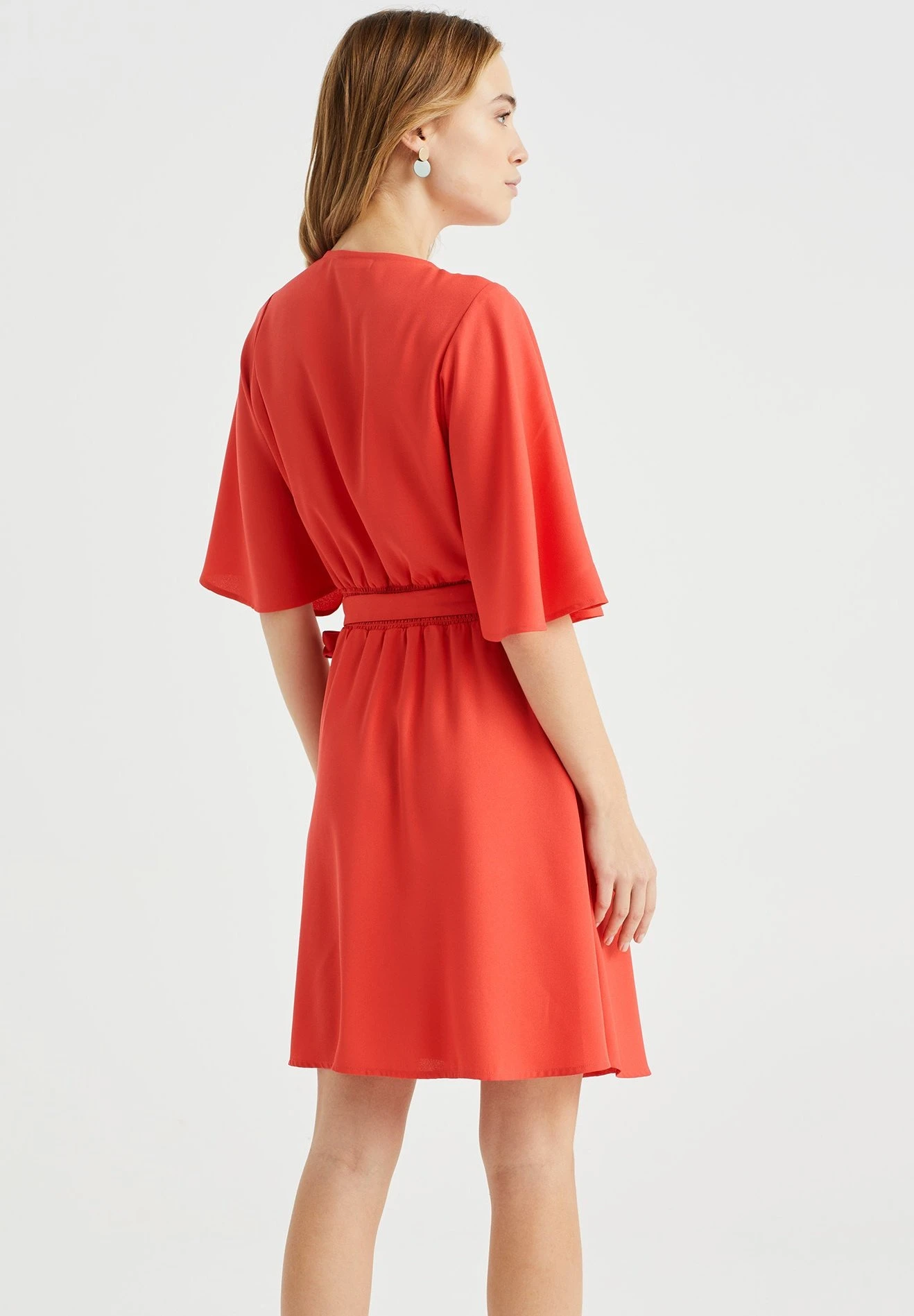 WE FASHION Overslag - Robe De Jour - Red 4 WE FASHION Overslag - Robe De Jour - Red – Image 2